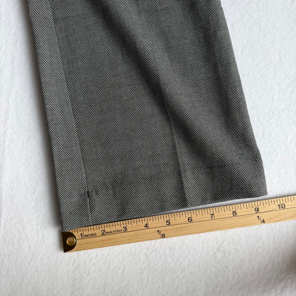 LOFT Marisa Trouser Pants Women Size 10 Black White Career Stretch Straight - Picture 8 of 8